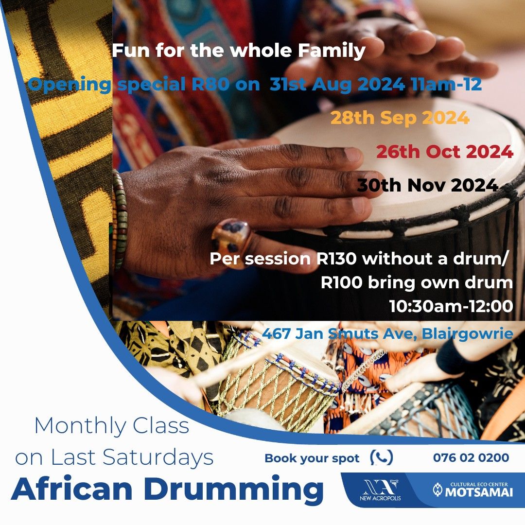 Monthly Drumming Classes Last Saturdays