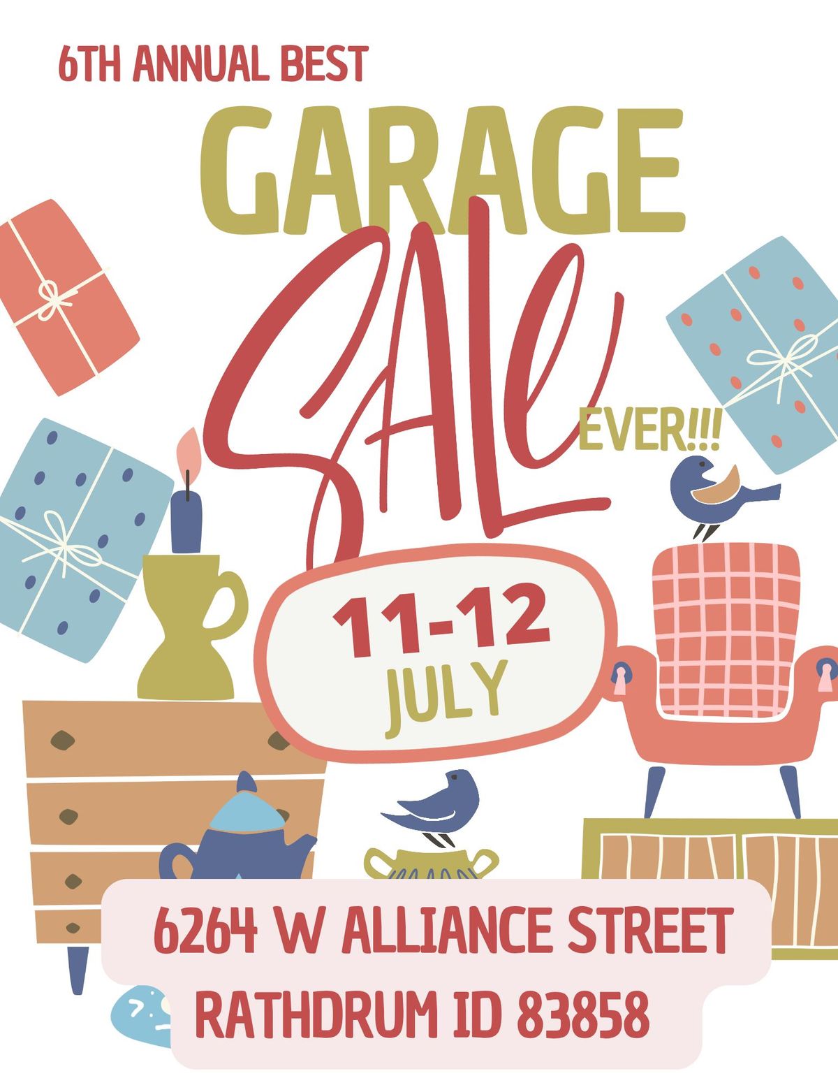 6th Annual Best Garage Sale Ever!!!!