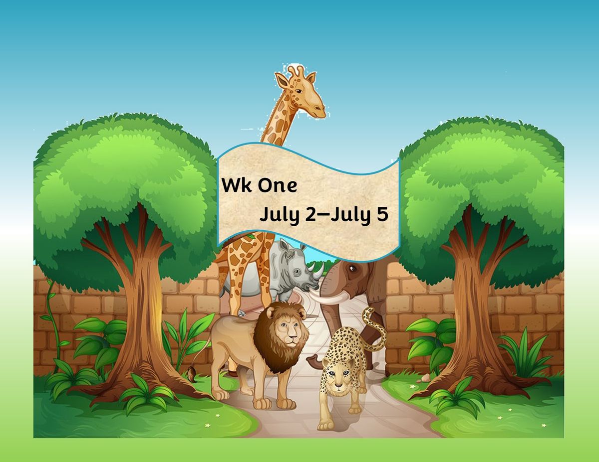 Summer Art Camp Wk One: A Week at the Zoo
