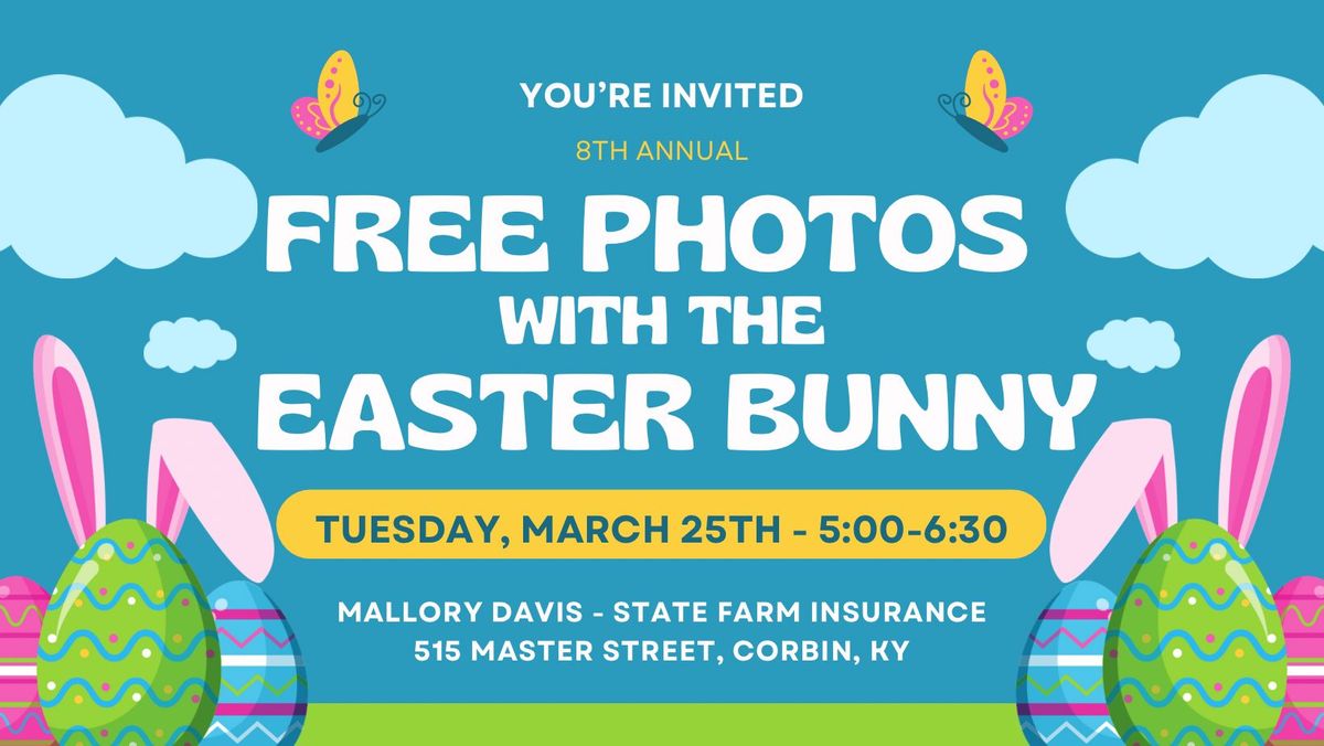 FREE Photos with the Easter Bunny