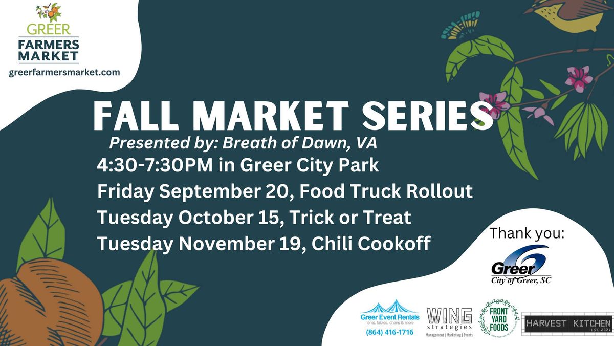 Greer Farmers Market: October Trick or Treat