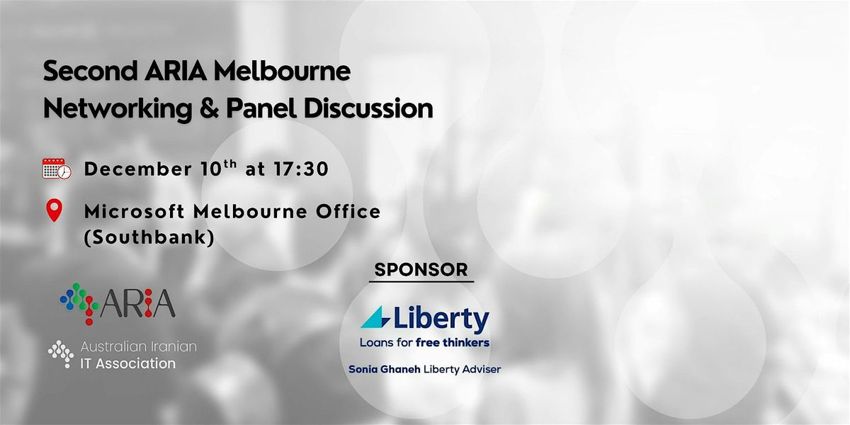 ARIA Melbourne Networking and Panel Discussion (Persian)
