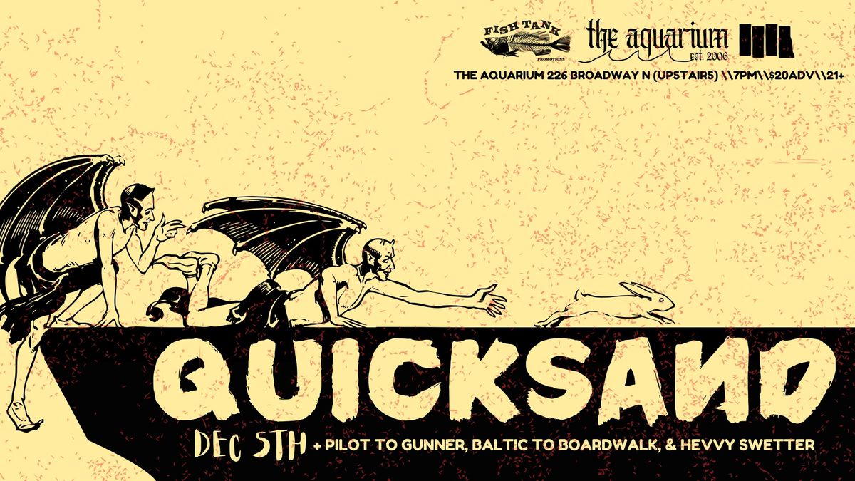 Quicksand (NY Post Hardcore), Pilot to Gunner, & More at The Aquarium December 5th