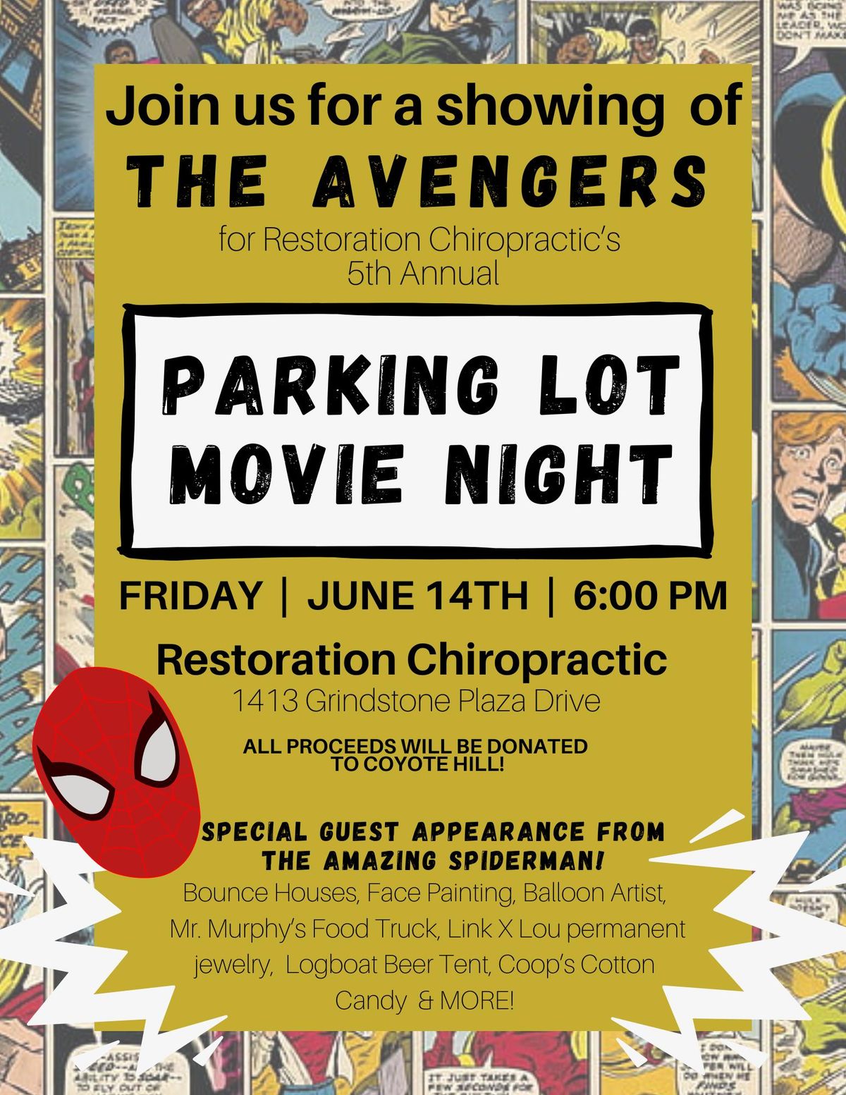 5th Annual Parking lot Movie Night!!! 