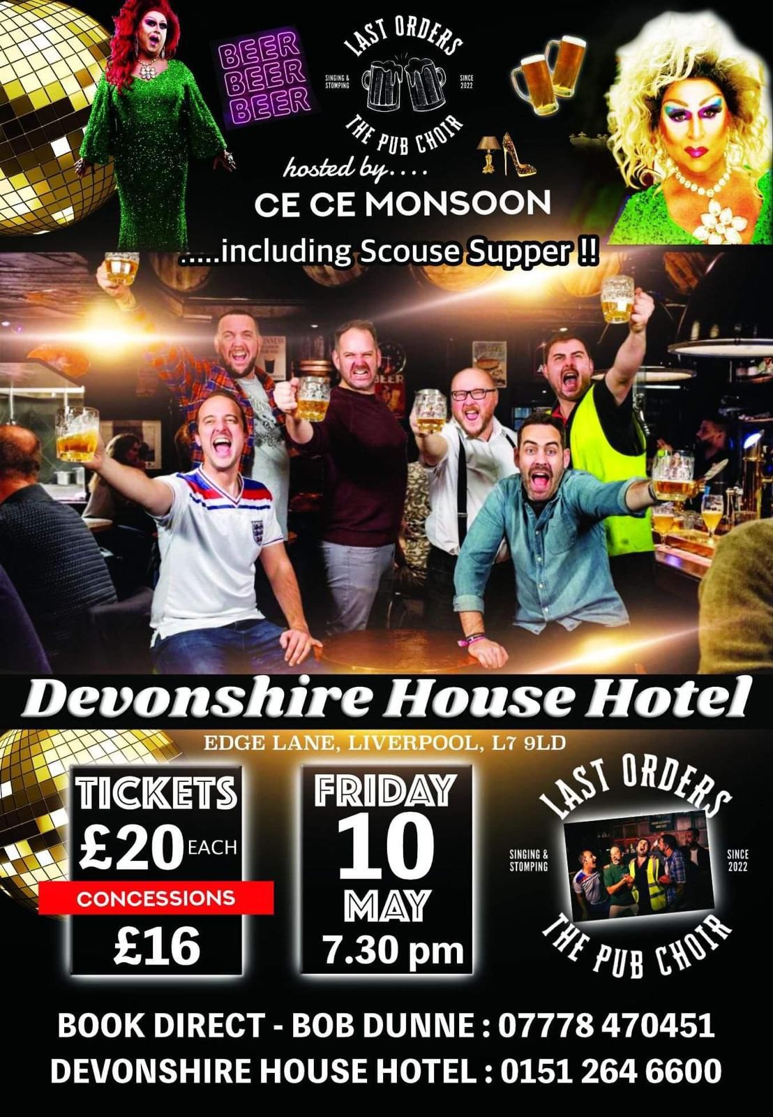 Last Orders The Pub Choir hosted by Ce Ce Monsoon