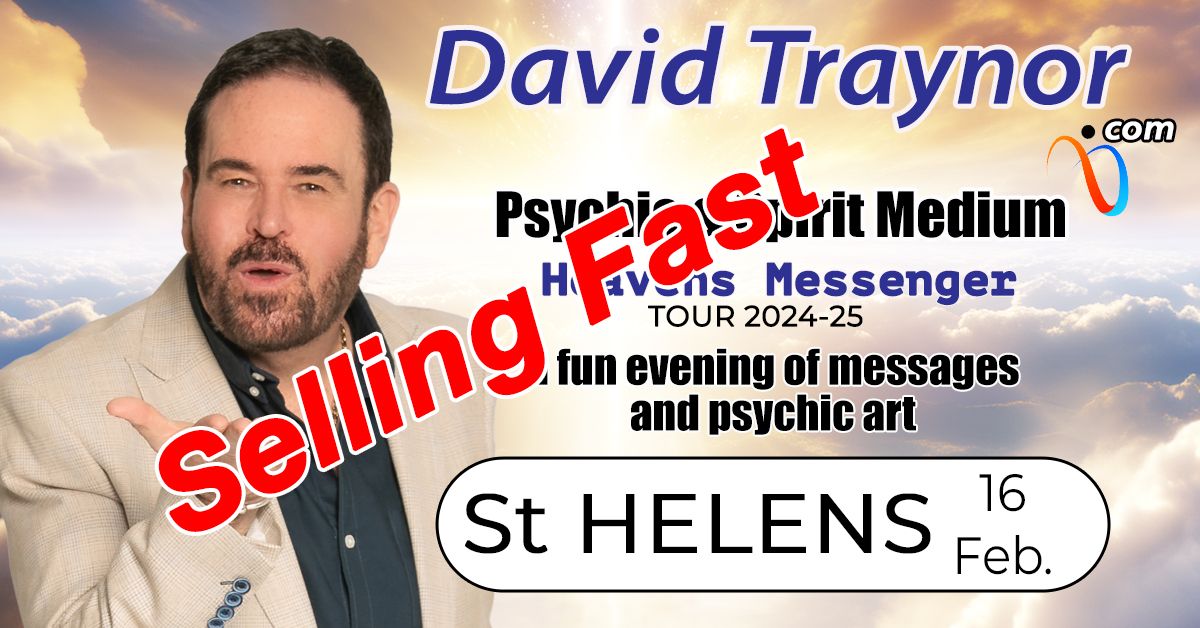 A fun evening of mediumship & psychic art in St Helens, Merseyside with David Traynor.