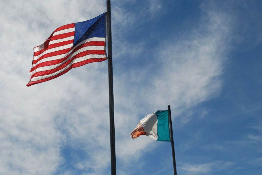 Raising of the Irish Flag