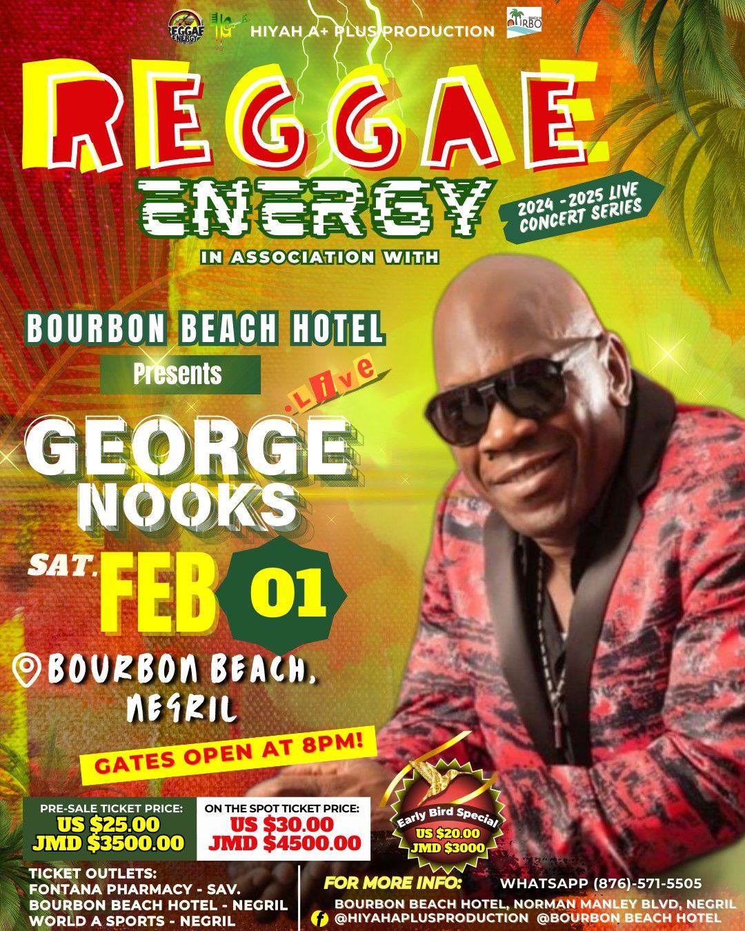 An unforgettable Reggae Experience with George Nooks!