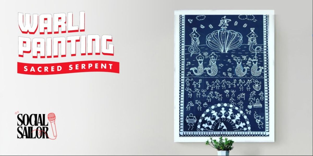Sacred Serpent Warli Painting - Bangalore