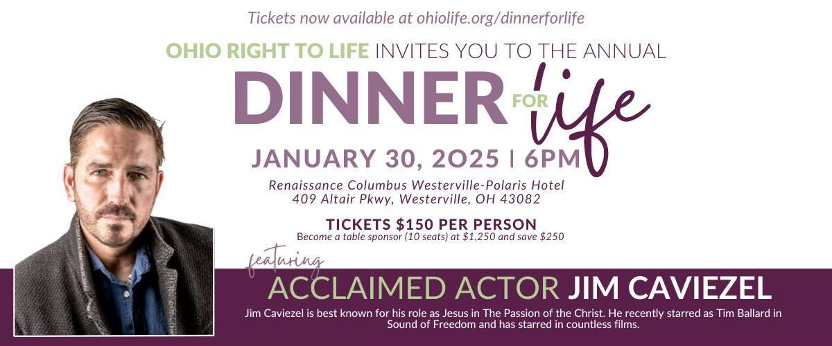 Dinner for Life with Jim Caviezel 