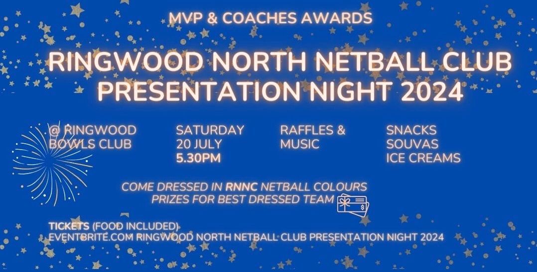 Ringwood North Netball Club Presentation Night 2024