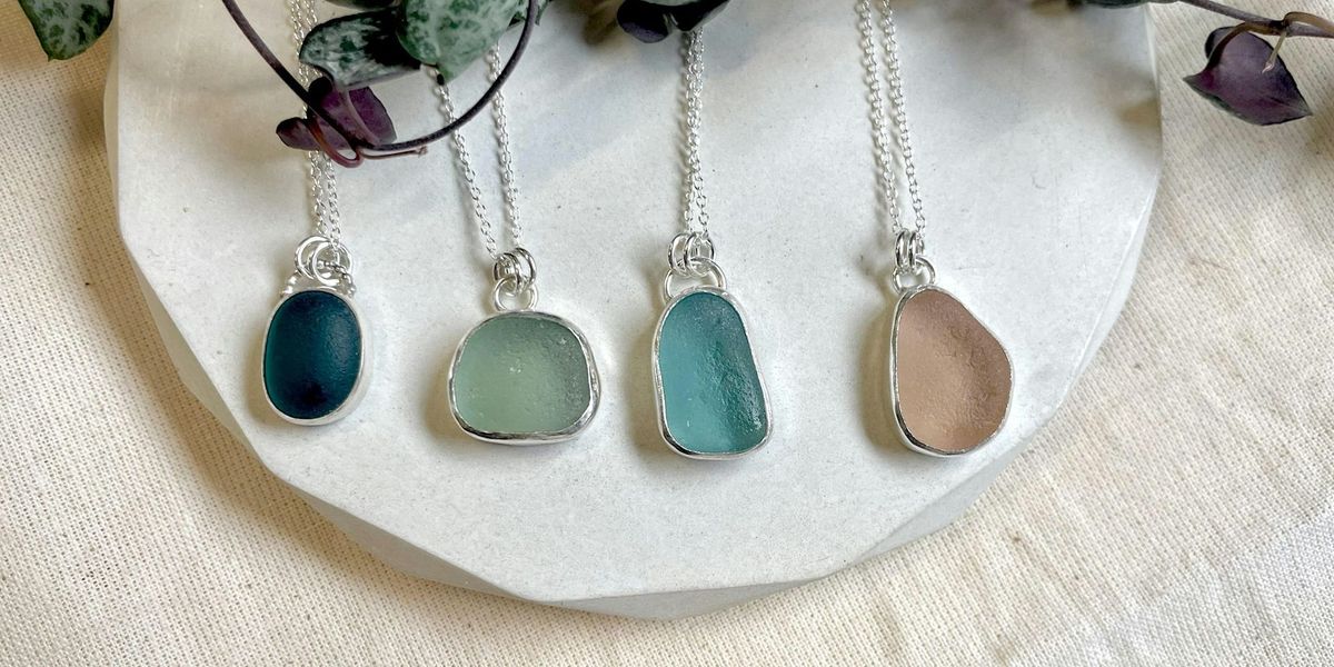 Make a Sea Glass\/Gemstone Pendant - Beginners Silversmithing Class.