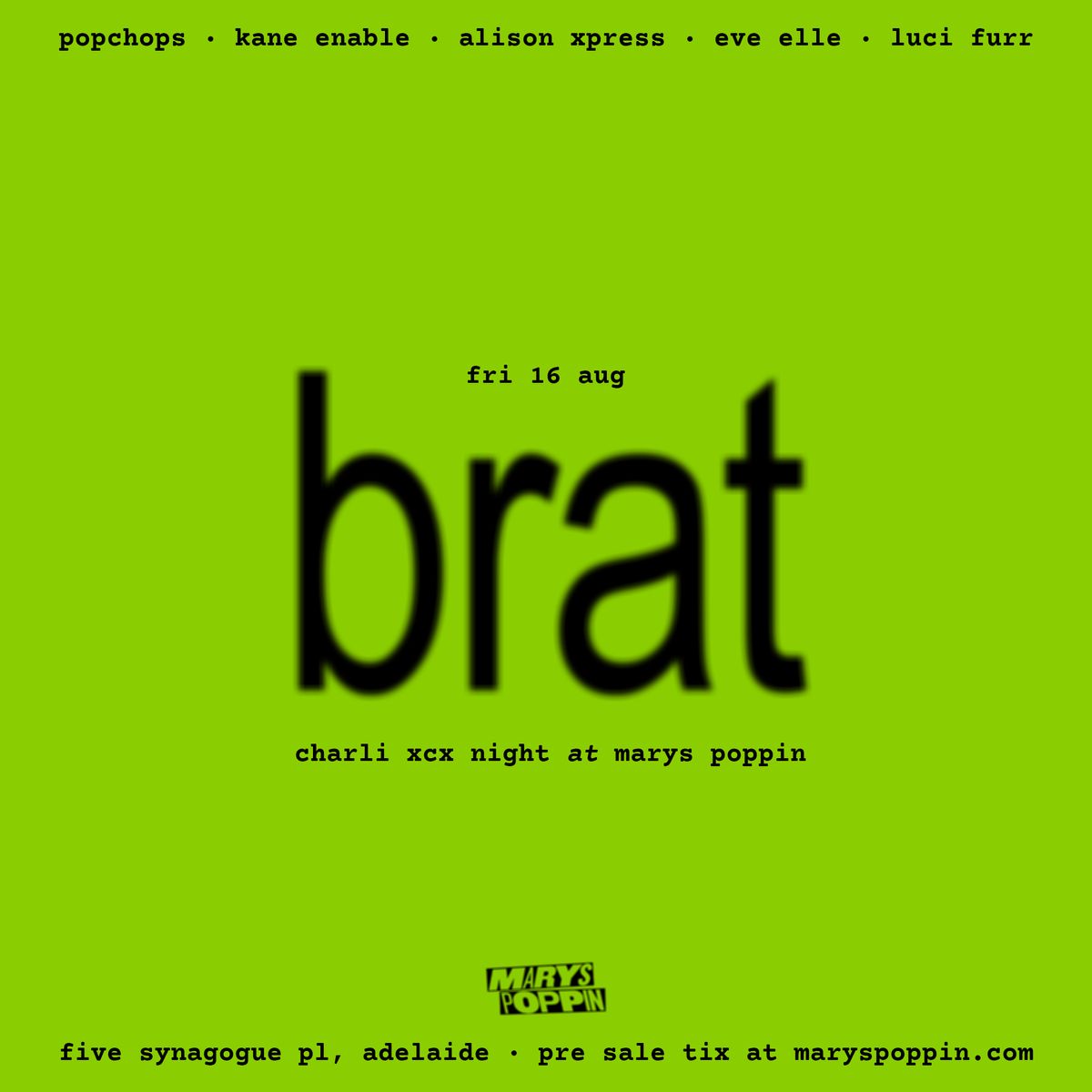 BRAT (Charli XCX Night)