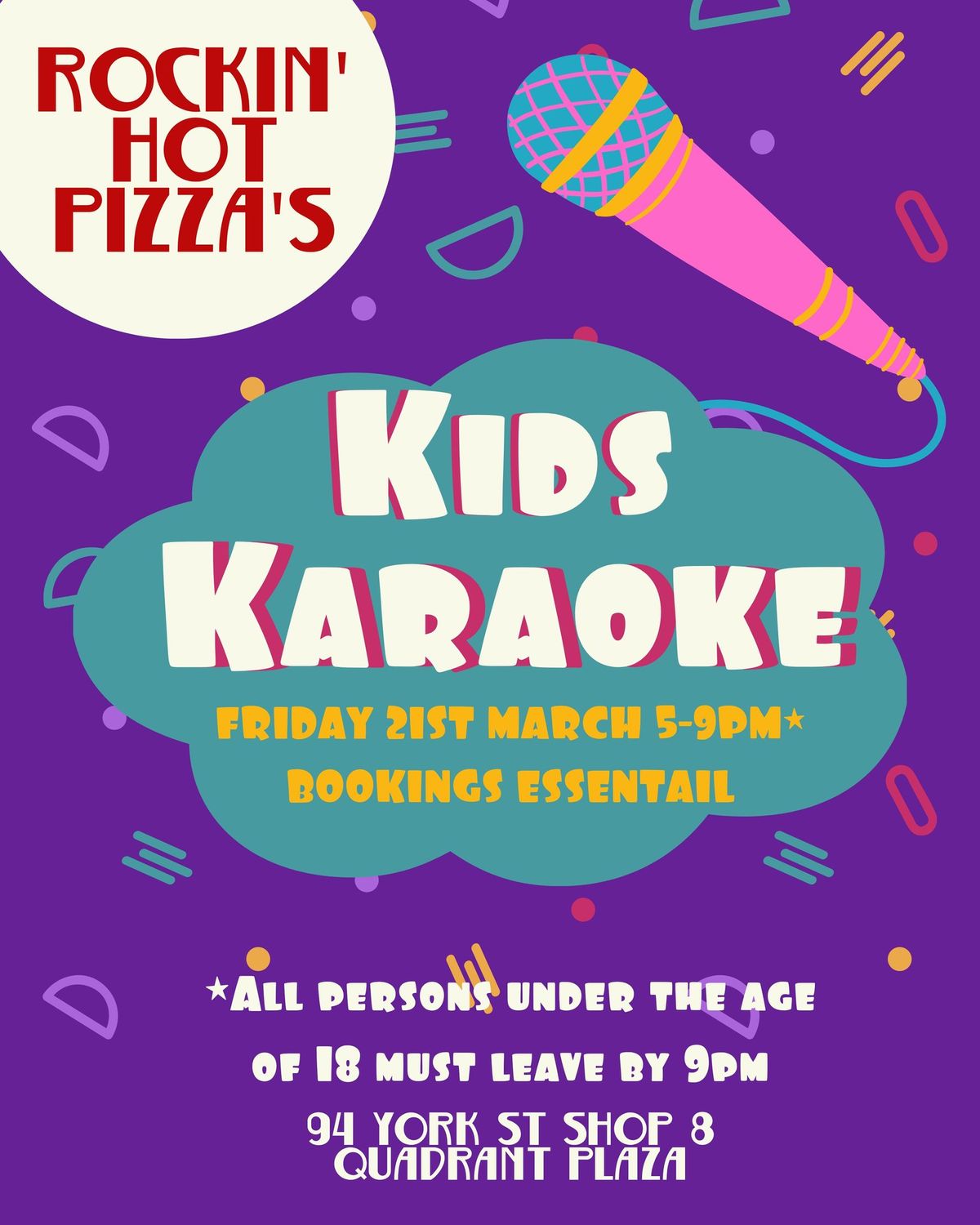 KIDS KARAOKE - 21ST MARCH