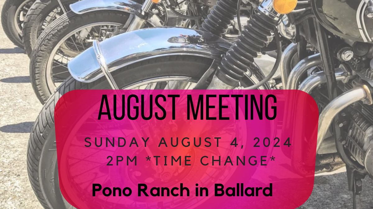 Ravens August Meeting 