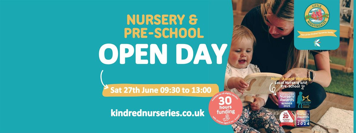 Little Nightingales Nursery Open Day - 27th June 2026