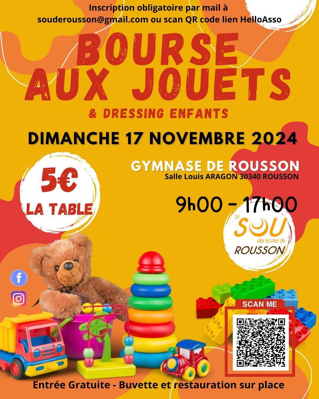 Bourse aux jouets & Vide dressing