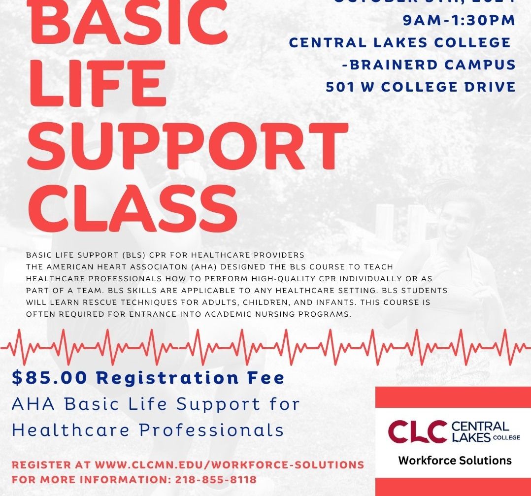 AHA BLS CPR AED for Provider (Basic Life Support) Class at CLC