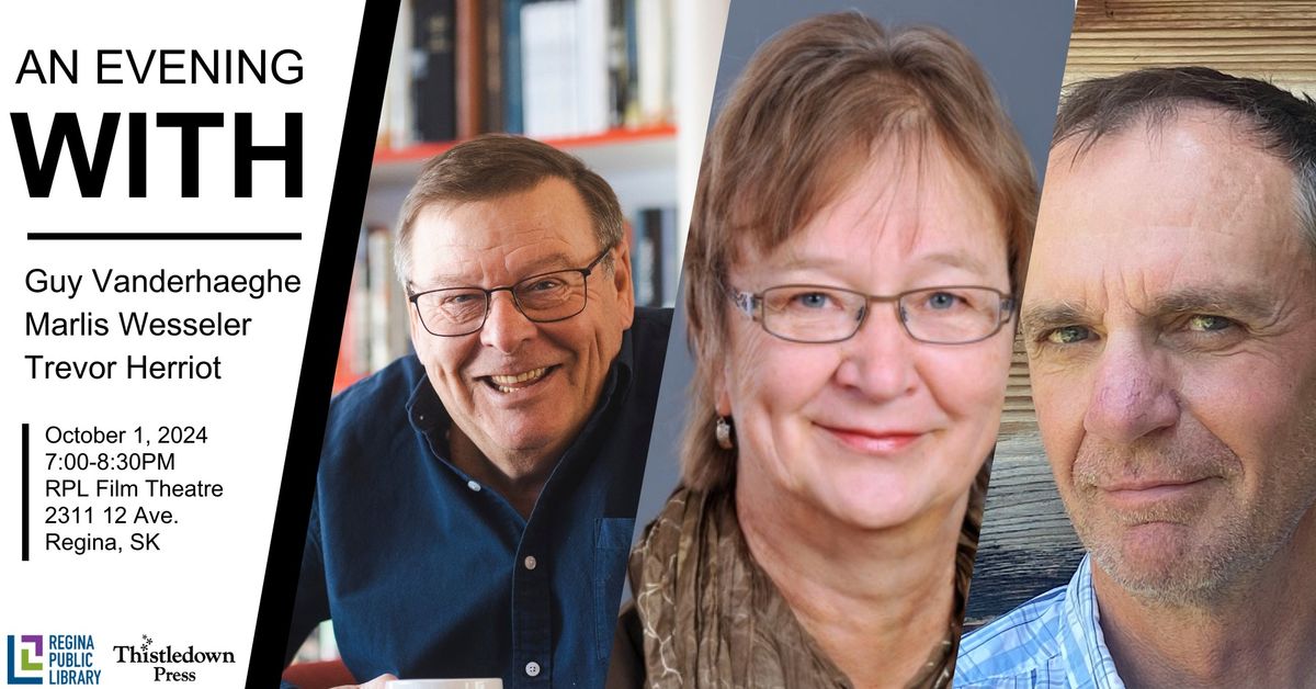 An Evening With Award-Winning Saskatchewan Authors!