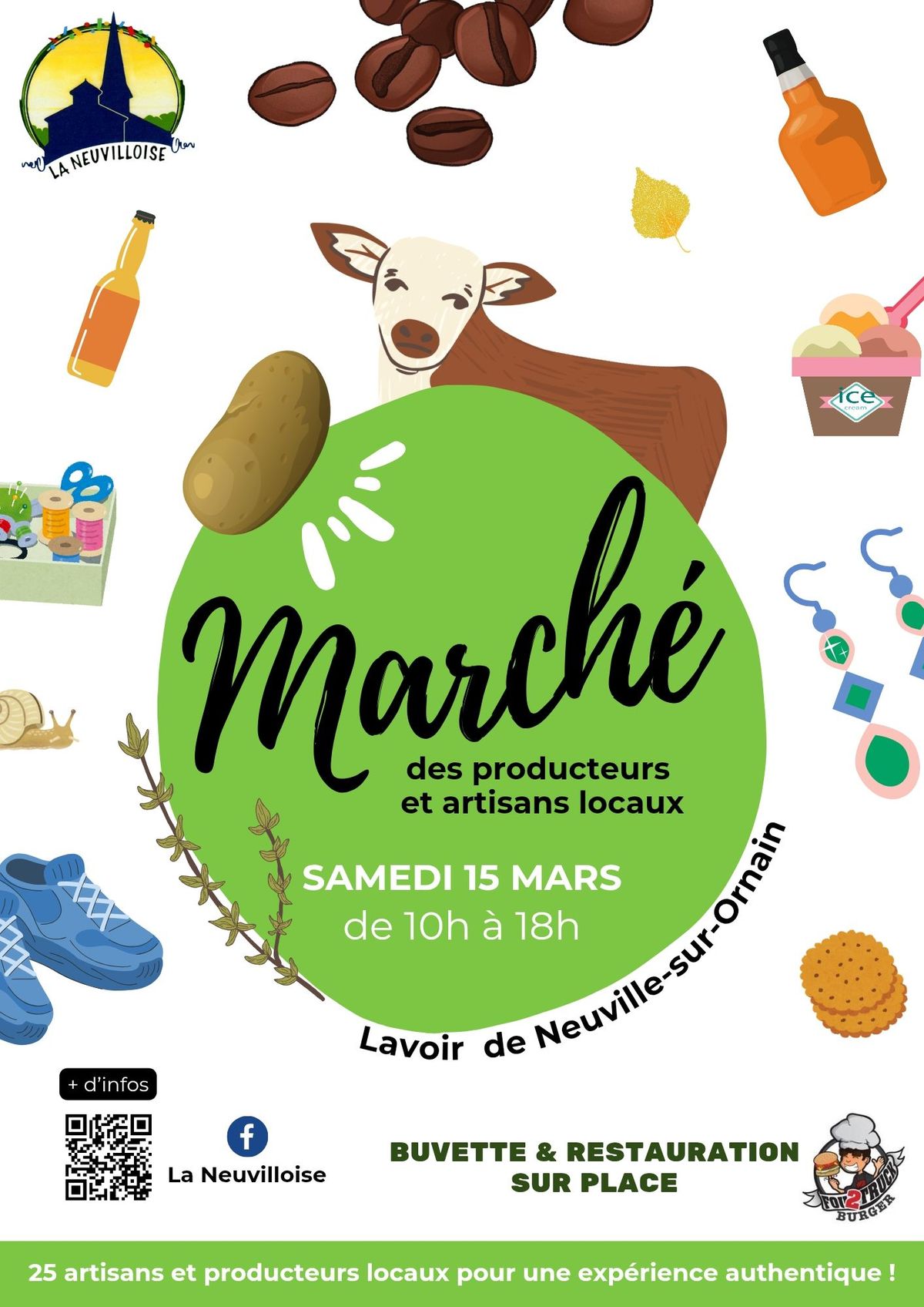 March\u00e9 des producteurs et de l'artisanat - Neuville-sur-Ornain