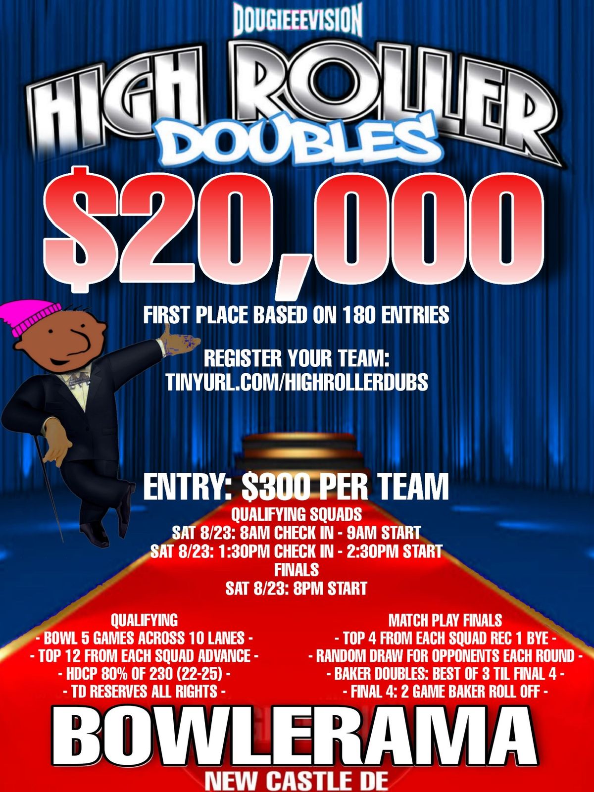 $20,000 HIGH ROLLER DOUBLES