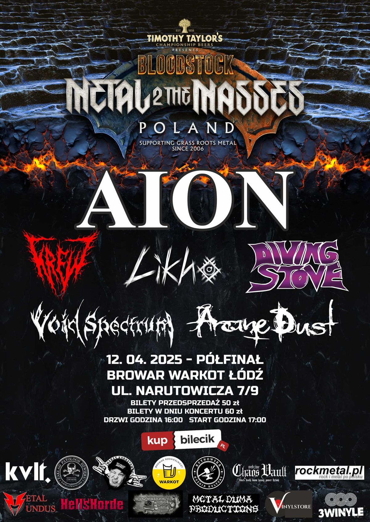 BLOODSTOCK METAL TO 2 THE MASSES POLAND - P\u00d3\u0141FINA\u0141 \u0141\u00d3D\u0179