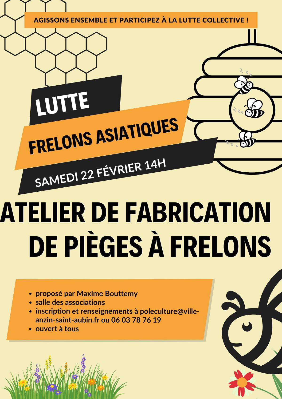 atelier de fabrication de pi\u00e8ges \u00e0 frelons