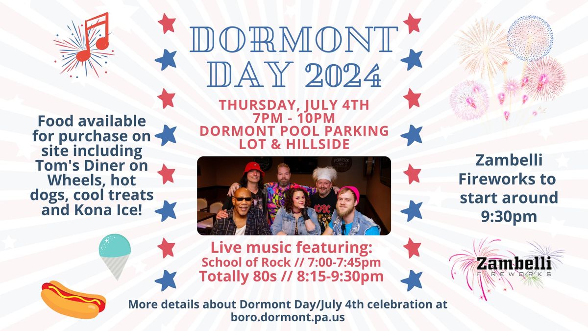 2024 Dormont Day July 4th Celebration
