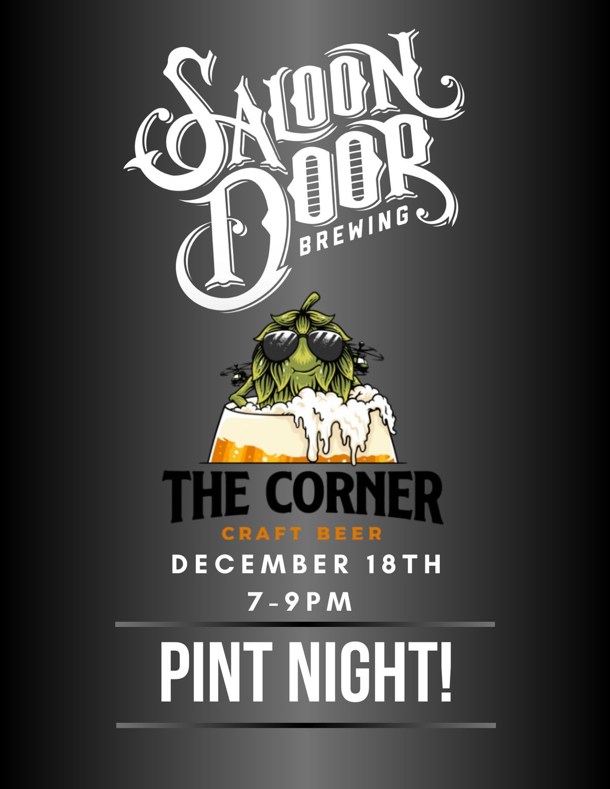 Saloon Door Pint Night!