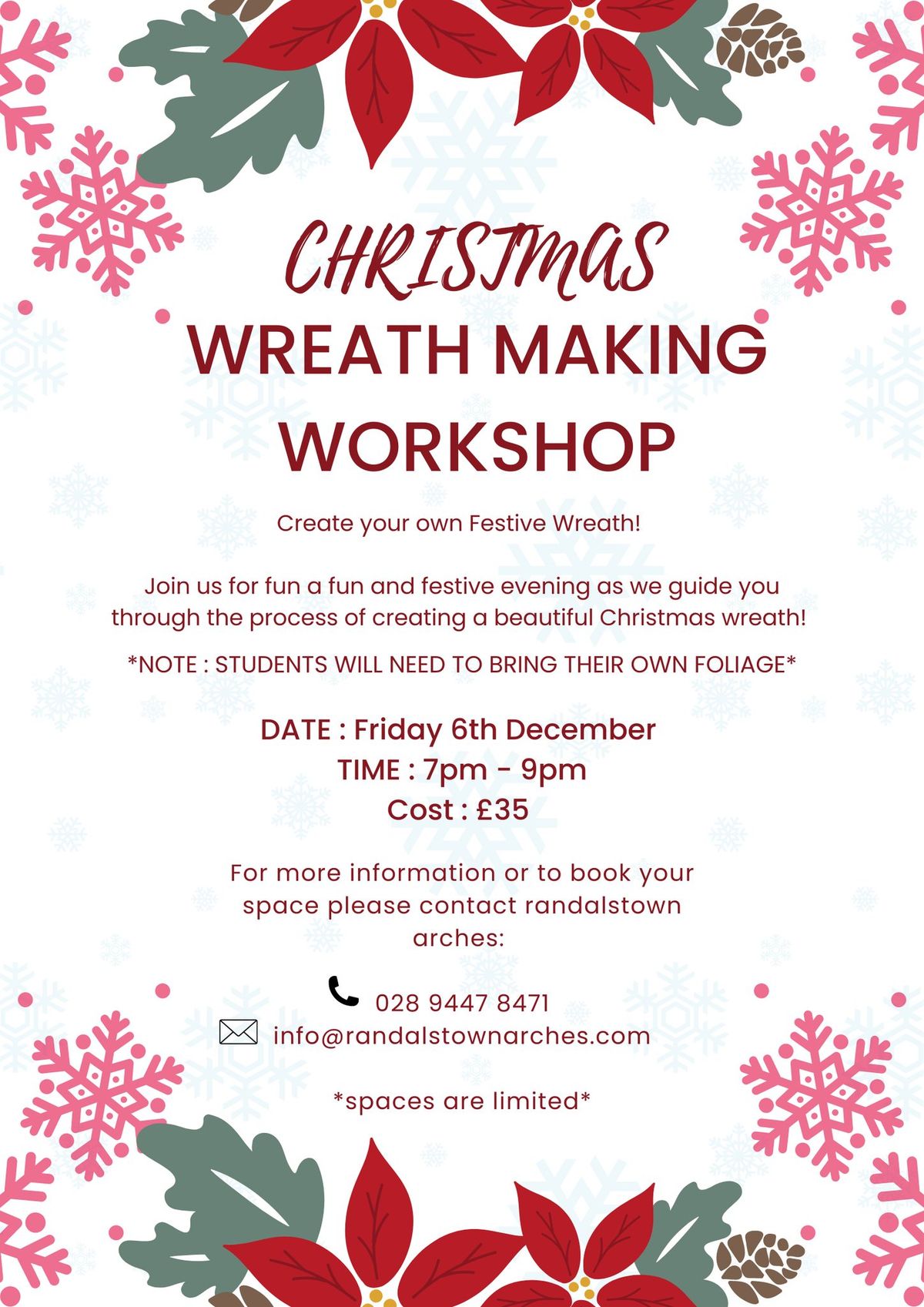 Christmas Wreath Making Workshop