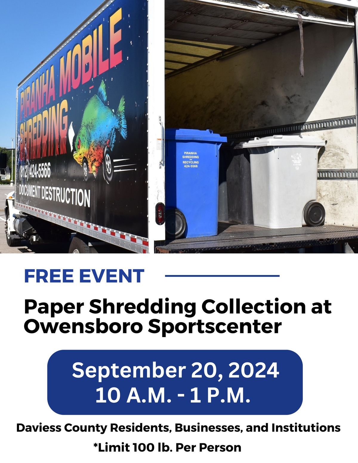 Paper Shredding Collection Event