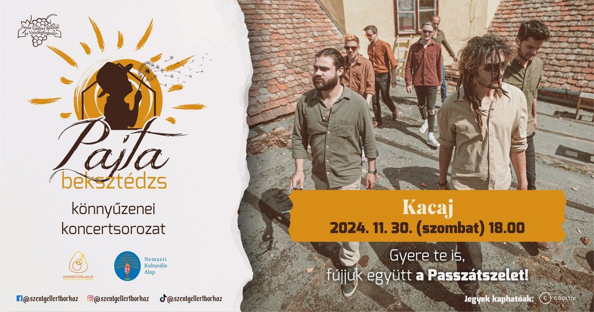 KACAJ koncert, \u00e9s ut\u00e1na T\u00c1NCH\u00c1Z \/\/ Patja bekszt\u00e9dzs a Szent Gell\u00e9rt Borz\u00e1zban