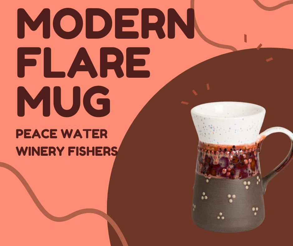 Modern Flare Mug painting class at PEACE WATER WINERY