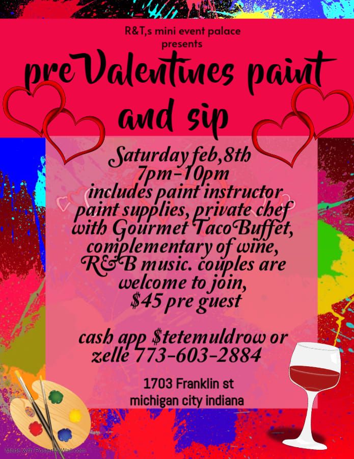 pre valentines paint and sip 