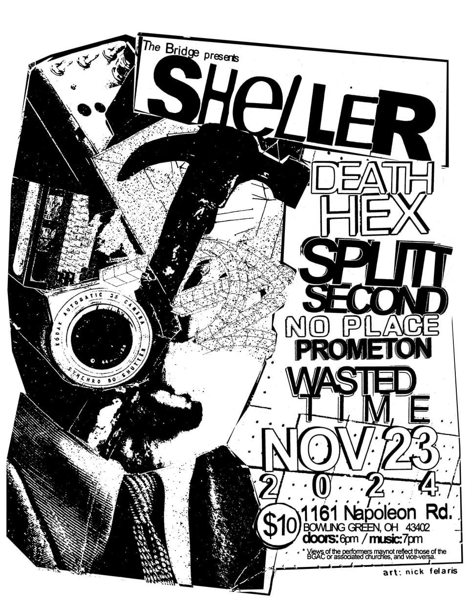 The Bridge Presents: Sheller; feat. Death Hex, No Place, Splitt Second, Wasted Time, and Prometon