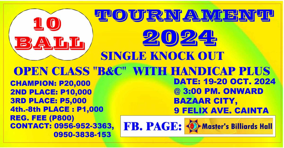 Master Billiards Hall Ten Balls Tournament 2024