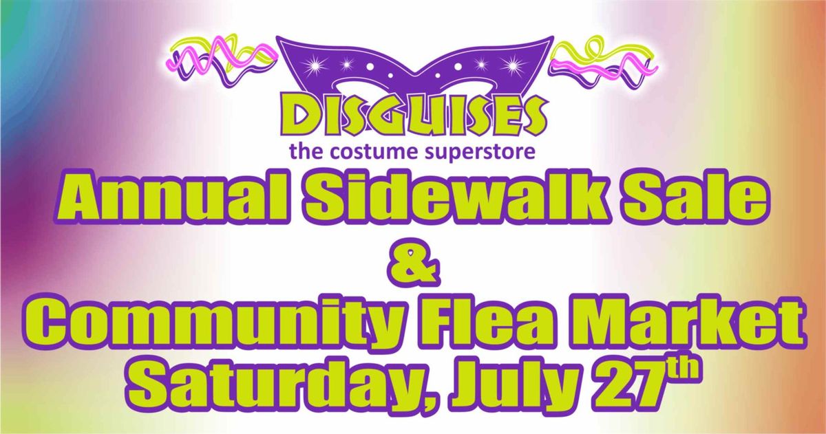 Disguises Community Flea Market & Sidewalk Sale