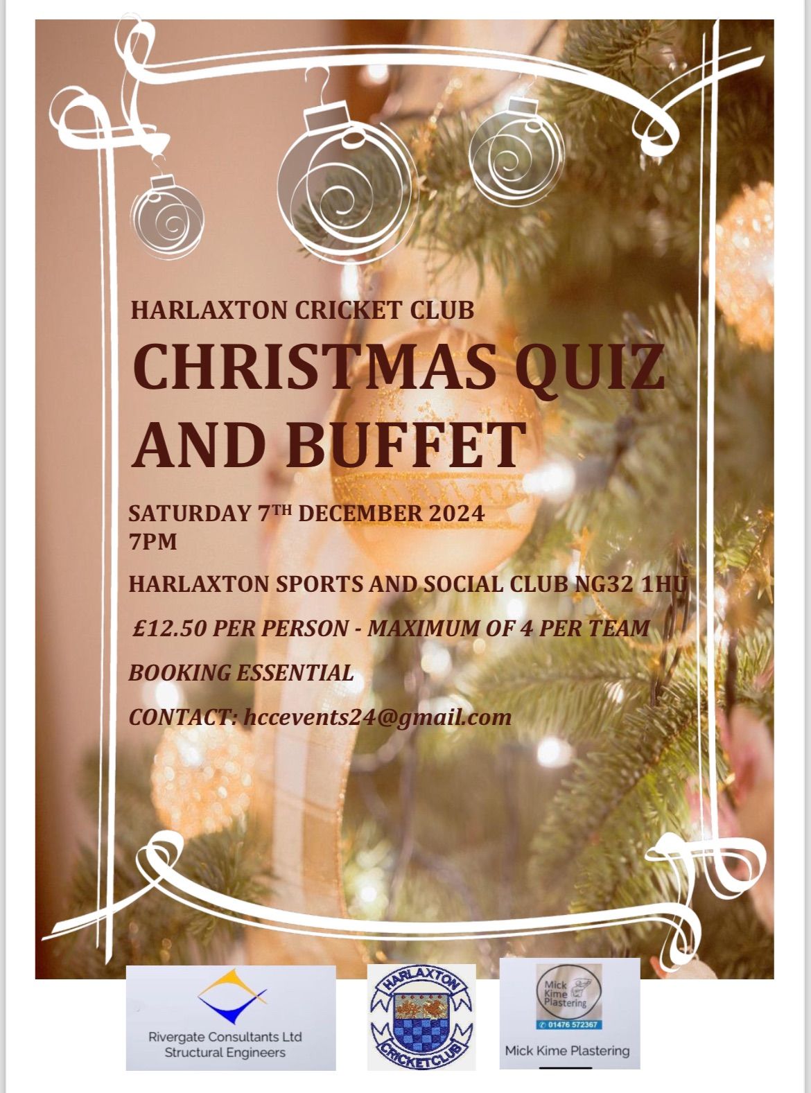 Christmas Quiz and Buffet Night