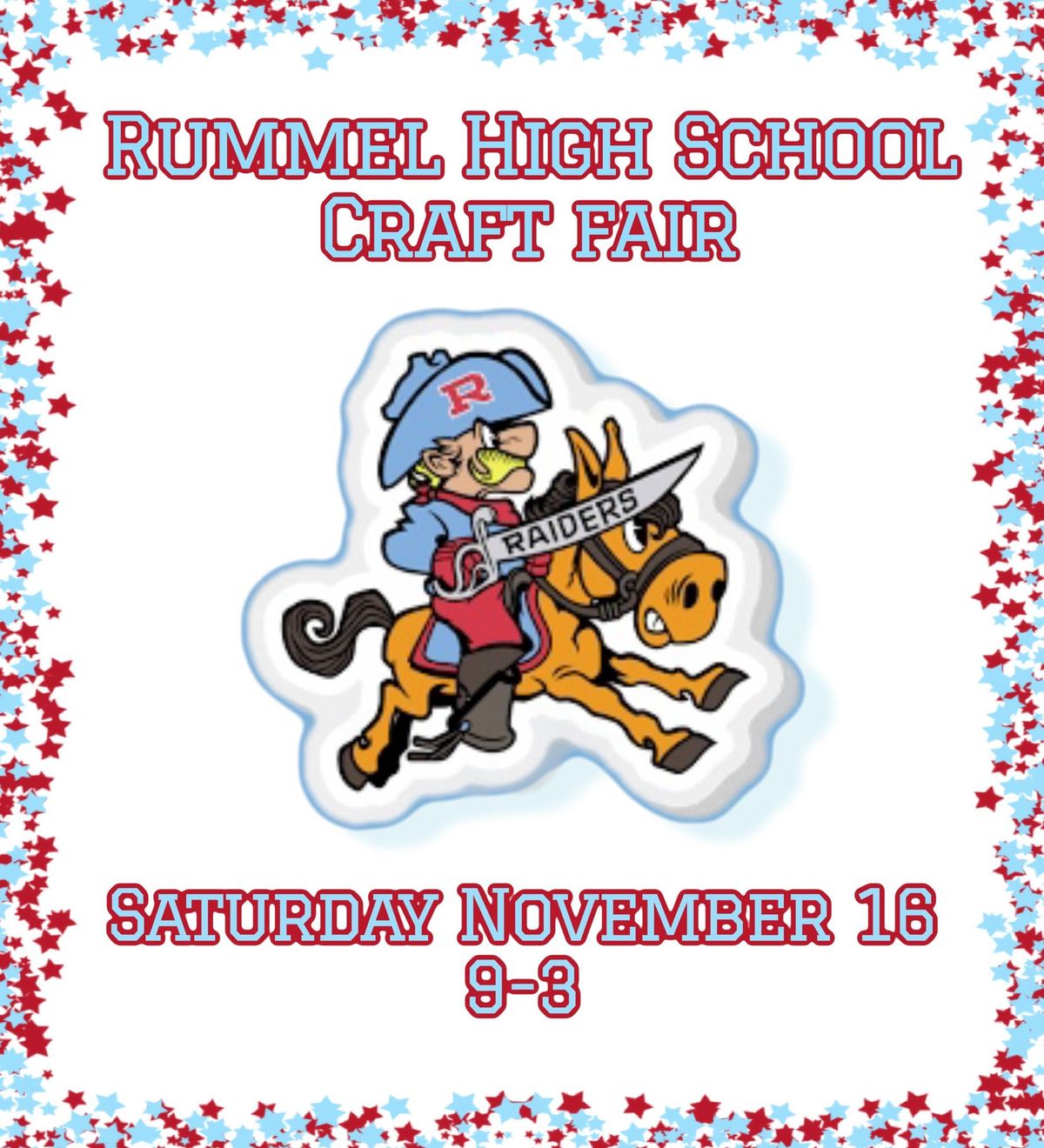 RUMMEL HIGH SCHOOL FALL CRAFT FAIR