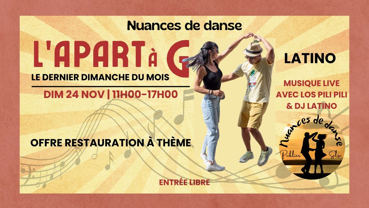 Apr\u00e9s-midi SBK par Nuances de danse et musique live latino avec Los Pili Pili