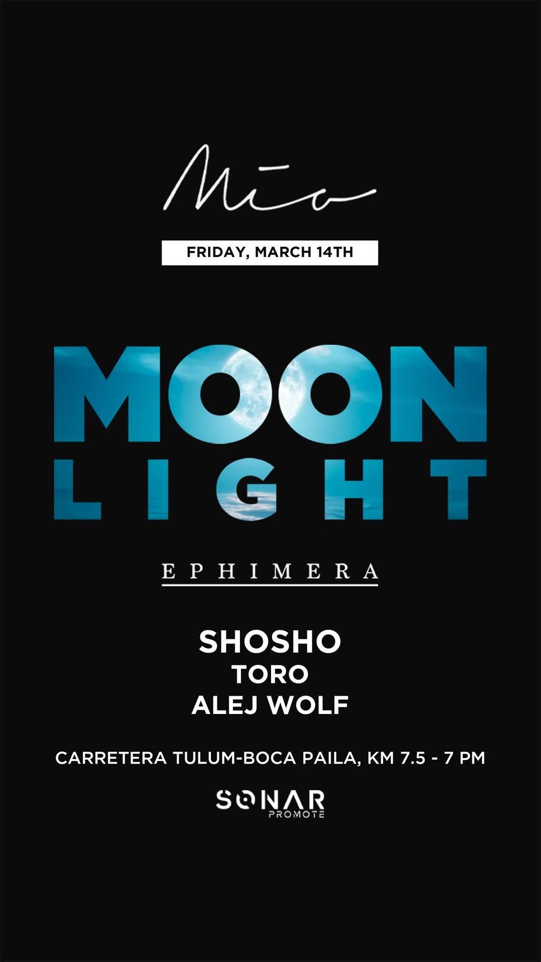 Full Moon w\/ SHOHO - Mia Beach Club 