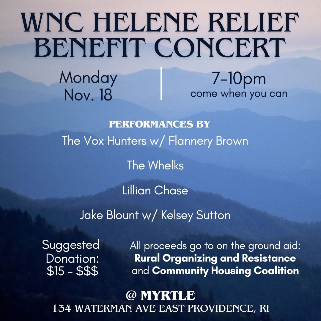 Hurricane Relief Benefit Concert @ Myrtle