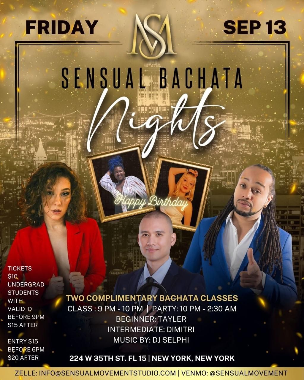 Sensual Bachata Fridays by Sensual Movement!!!