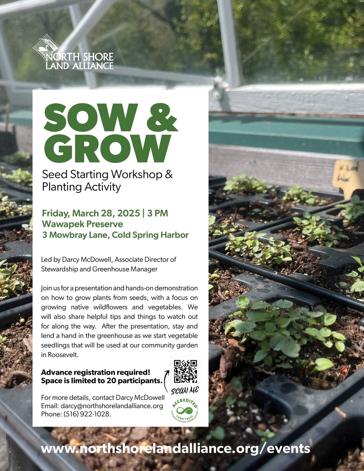 Sow & Grow Seed Starting Workshop & Planting Event