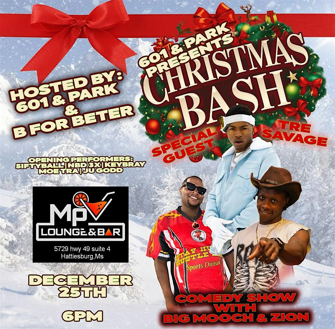 601ANDPARK CHRISTMAS BASH + Comedy Show