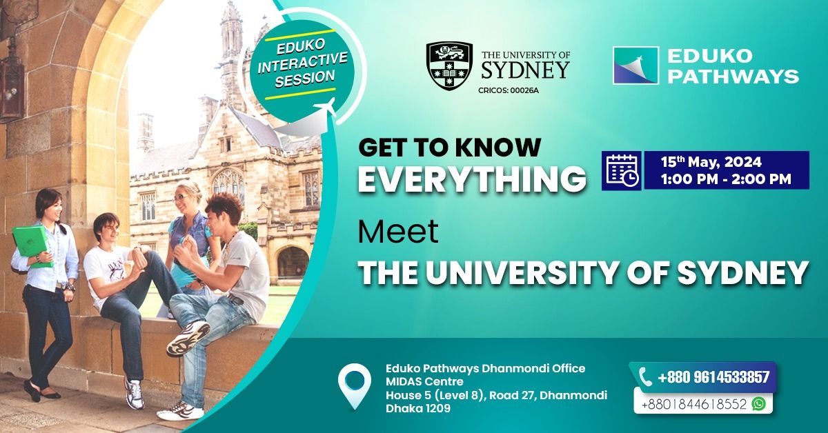 Eduko Interactive Session: Meet the University of Sydney