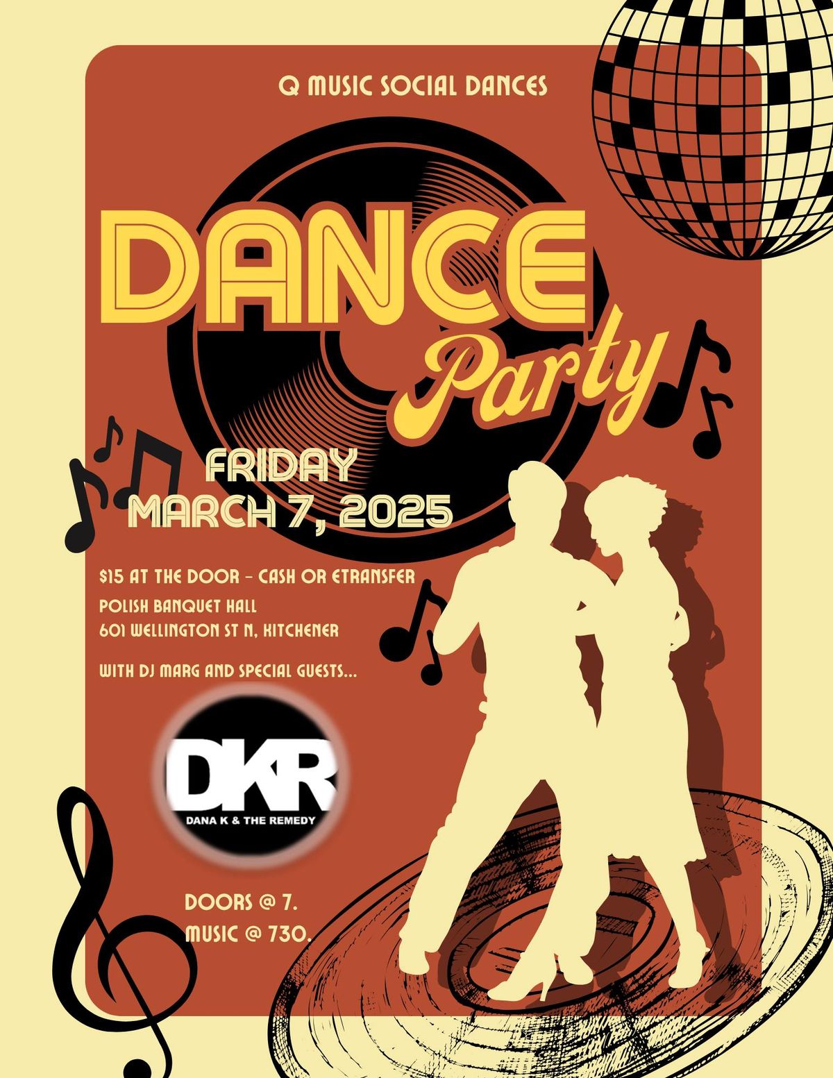 DKR @ Q Music Social Dances - Polish Banquet Hall, Kitchener