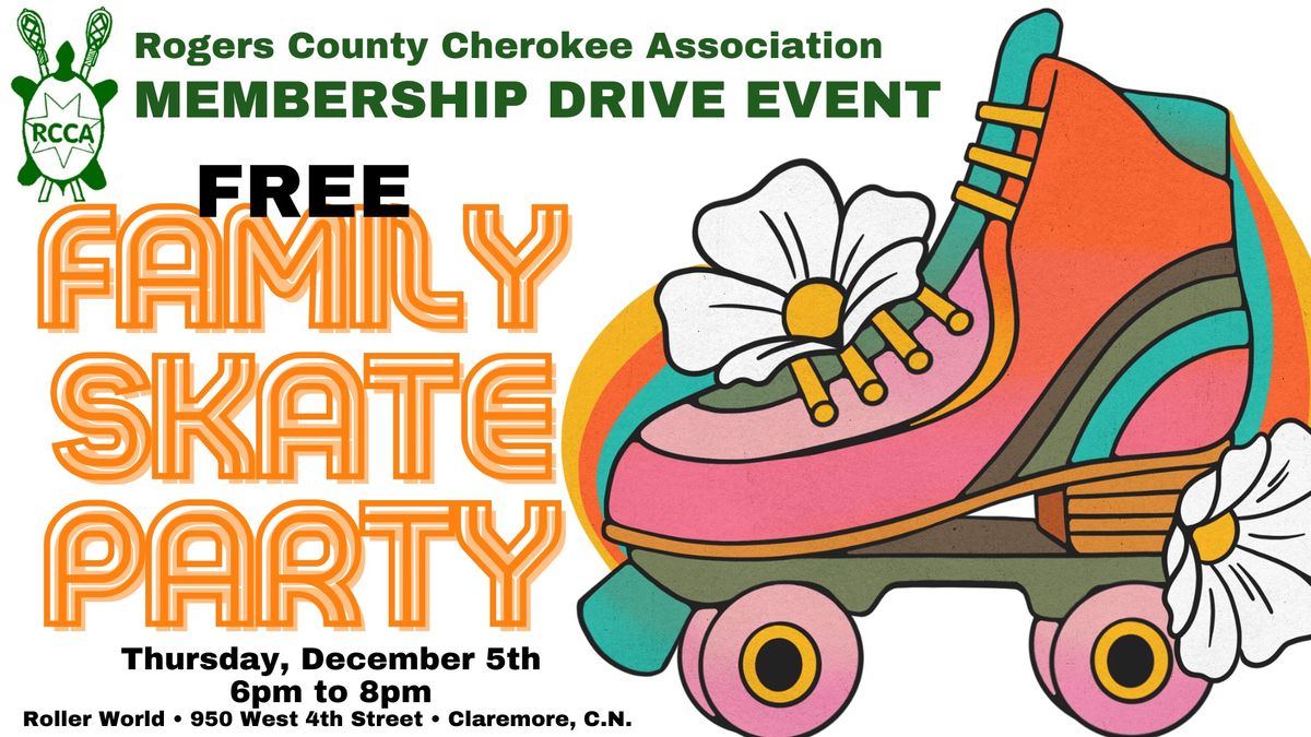 Holiday Party Family Skate Night at Claremore Skating Rink