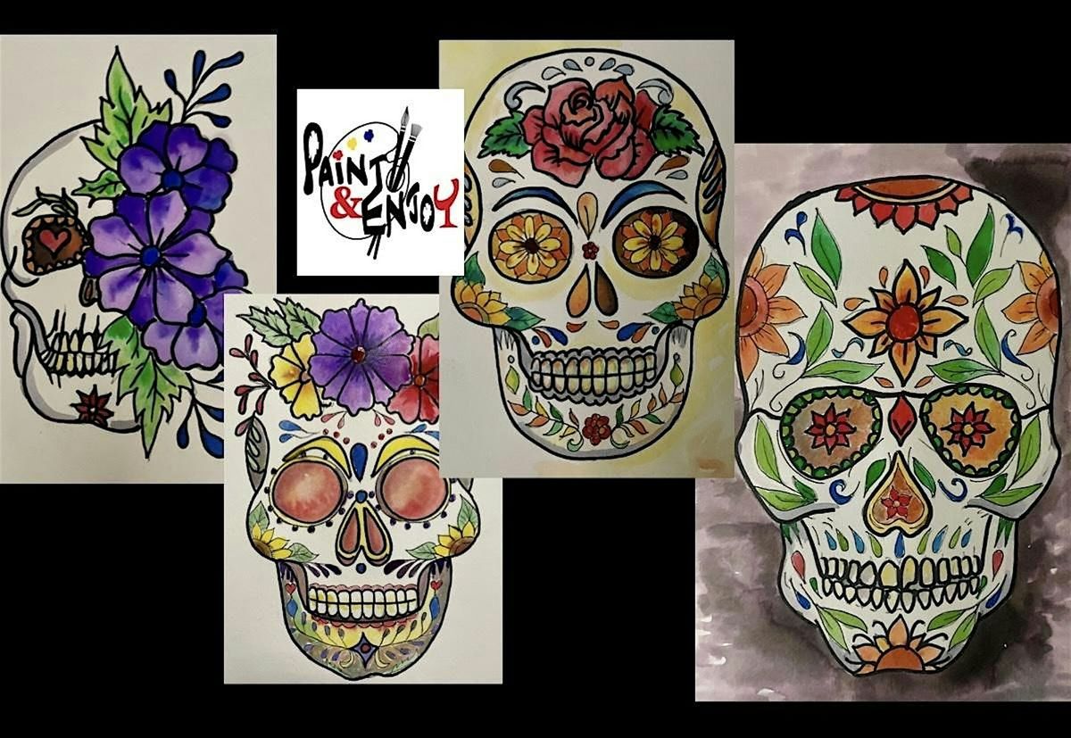 Paint and Enjoy at Lavender Acres Winery\u201dSugar Skull \u201c