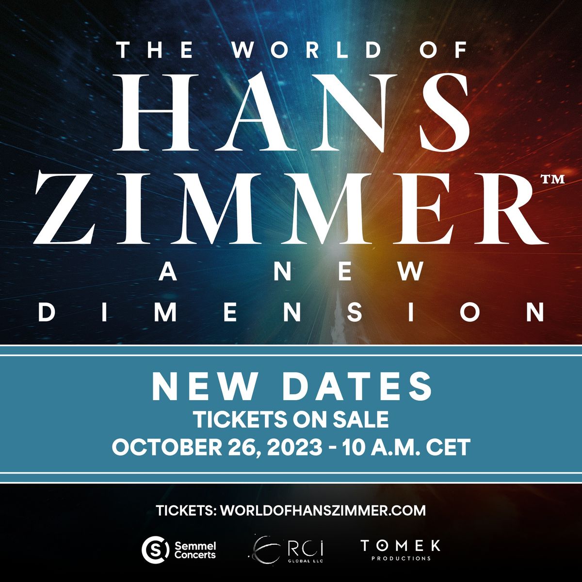 THE WORLD OF HANS ZIMMER - A NEW DIMENSION | Europa Tournee 2024 - Zusatztermin | Stuttgart